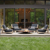 Simple solid wood  garden lounge chair garden